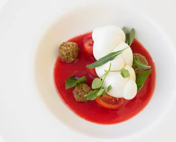 zuppa di pomodoro freddo-ristorante-ciccio-cielo-mare-terra-amalfi-coast